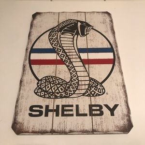 🆕 Ford Mustang Shelby Wood Sign ManCave 🆕